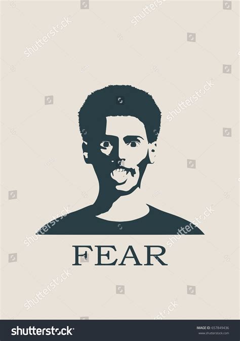 Face Screaming Fear Screaming Fear Emotion Stock Vector Royalty Free