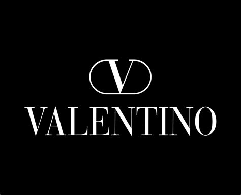 Valentino Brand Symbol White Logo Clothes Design Icon Abstract Vector