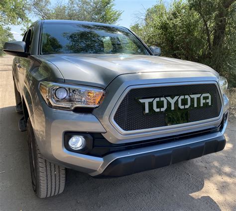 2018 2021 Toyota Tacoma Mesh Grill And Bezel And Letters By Customcargrills