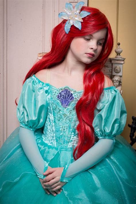 Ariel Green Dress The Little Mermaid Etsy Little Girl Princess