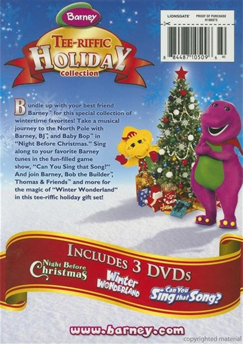 Barney Tee Riffic Holiday Collection Tset Dvd Dvd Empire