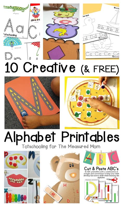 The spruce / lisa fasol the printable alphabet flashcards below are going to help your child learn their letters i. 10 free alphabet printables - The Measured Mom