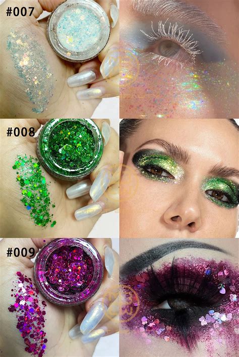 Best Selling Chunky Cosmetic Glitter Festival Shimmer Powder Adhesive