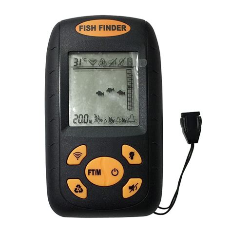 Portable Fish Finder Lcd Display Water Depth Temperature Fishfinder