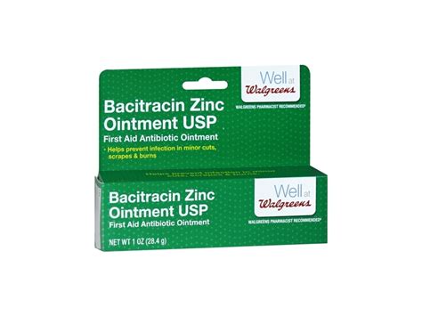 Walgreens Bacitracin Zinc Ointment Usp 1 Oz Ingredients