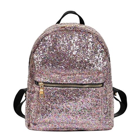 Fashion Women Glitter Sequins Backpacks Shining Girls ...