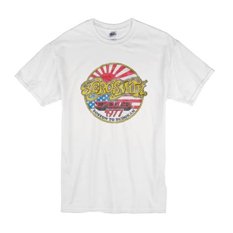 Aerosmith Boston To Budokan 1977 T Shirt