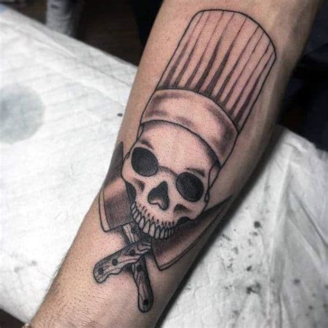 60 Chef Knife Tattoo Designs For Men - Cook Ink Ideas