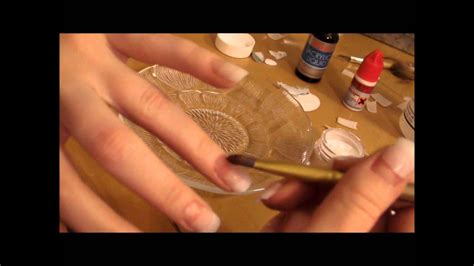 How to do galaxy nails acrylic extensions. DIY Acrylic Nails! - YouTube
