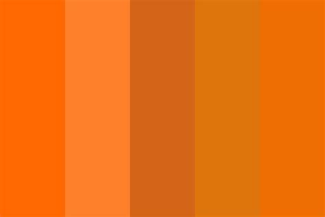 Orange Shades Color Palette Paletas De Colores Paletas