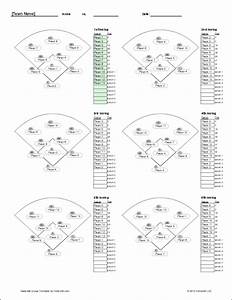 Baseball Position Lineup Template