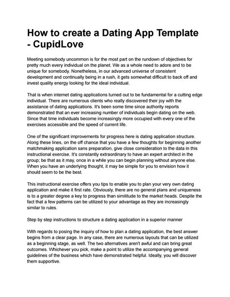 how to create a dating app template cupidlove by cupidlove potenza issuu