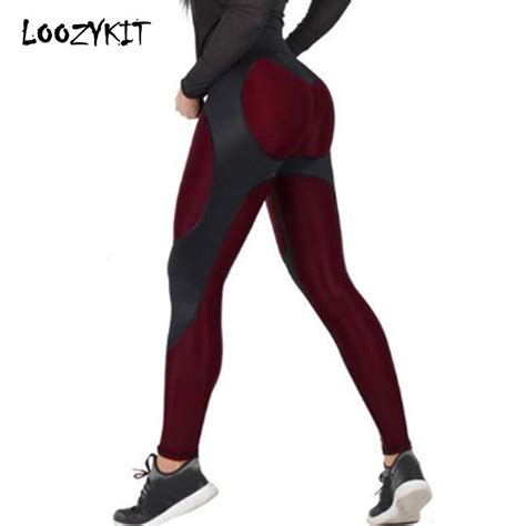 Loozykit 2019 Women High Waist Yoga Pants Female Fitness Casual Love Peach Hip Workout Running
