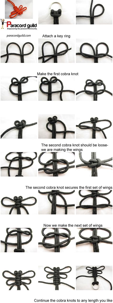 When you're in a survival situation, you may desperately need to bind a very tight knot, tie two ropes to become one, or a tie knot that helps you rappel. How to make a paracord dragonfly - Paracord guild