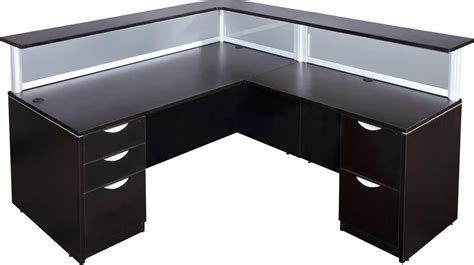 L Shaped Reception Desk With Drawers Express Laminate By Express