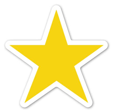Die Cut Yellow Star Stickerapp Shop