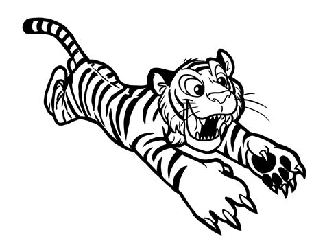 Image de tigre à télécharger et colorier Coloriages de Tigres pour