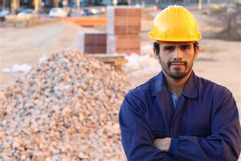 Construction Worker Looking At Camera Stock Photo Image Of Career