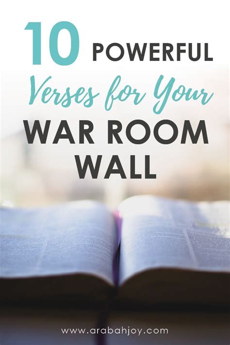 We are fixing one by one. 10 Powerful Scriptures for War Room Prayers + FREE ...