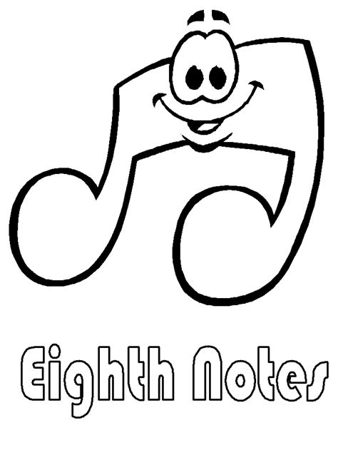 Music Notes Coloring Pages Coloring Home