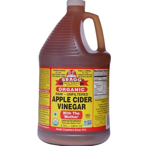 Buy Bragg Raw Unfiltered Apple Cider Vinegar With The Mother 128 Ounce