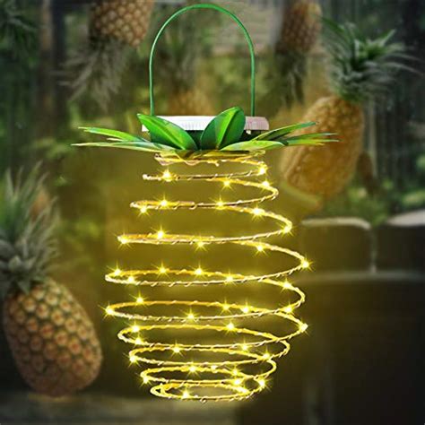 Vtechology Solar Pineapple Light 60 Leds Waterproof Solar Lantern