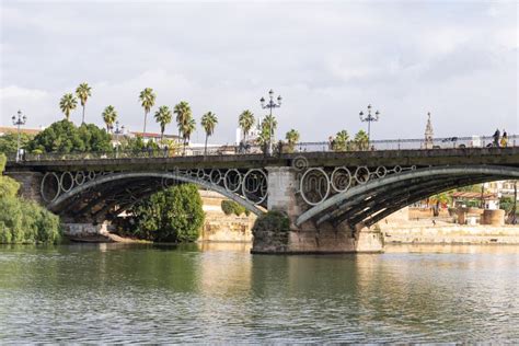 Triana Bridge In Seville Editorial Image Image Of Blue 241865055