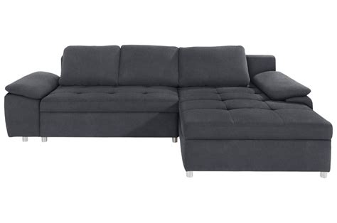 Betten zurück betten alle betten. Sofa L-Form links - mit Schlaffunktion - Grau mit ...