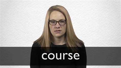 How To Pronounce Course In British English Youtube
