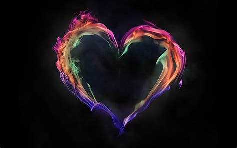 1920x1080px 1080p Free Download Heart Of Flame Colorful Flame Love