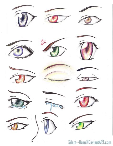 How To Draw Anime Eyes Male Side View How To Draw Male Anime Eyes In