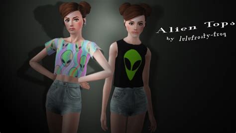Welcome Alien Tops • Sims 4 Downloads
