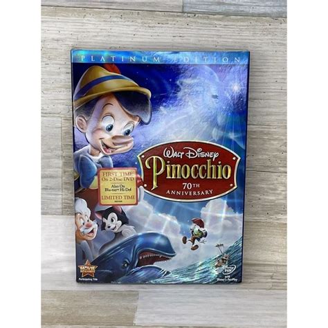 Disney Media Pinocchio 2disc Dvd Set 209 70th Anniversary Platinum