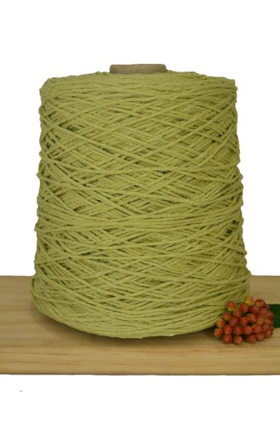 Coloured 1ply Cotton Warping String 1mm Avocado Knot Knitting