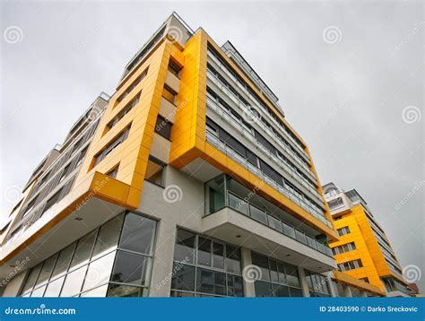 Modern Yellow Building Stock Photo Image 28403590