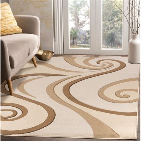 This area rug provides a pleasing backdrop for a variety of room styles. Modern Swirls Hand-Carved Soft Living Room Area Rug - Walmart.com - Walmart.com