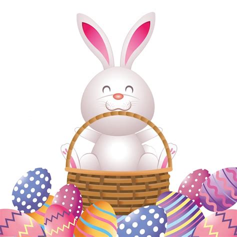 Premium Vector Cute Easter Eggs Cartoon
