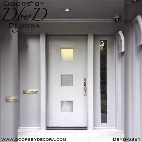 custom modern door with simple glass wood entry doors by decora