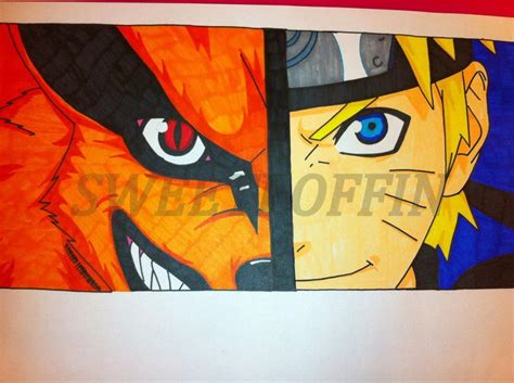 Naruto Vs Nine Tails By Sweetpoffin On Deviantart