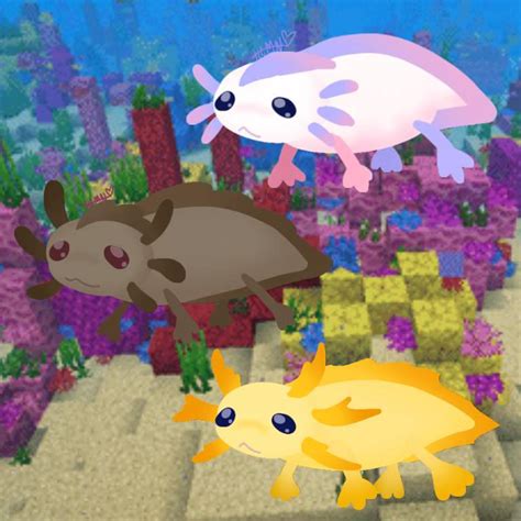 Axolotl Pog Minecraft Now Even More Cuter By Che Che Slide On