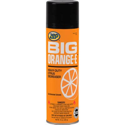 4.8 out of 5 stars. Zep® Big Orange-E Heavy-Duty Citrus Degreaser, 15 oz ...