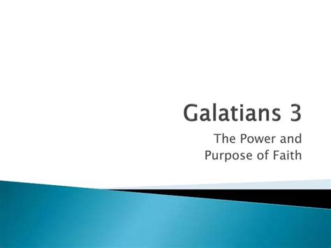 PPT Galatians PowerPoint Presentation Free Download ID