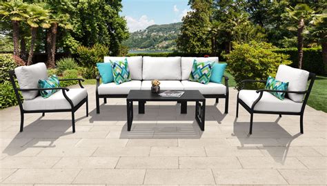 Kathy Ireland Homes And Gardens Madison Ave 6 Piece Outdoor Wicker Patio