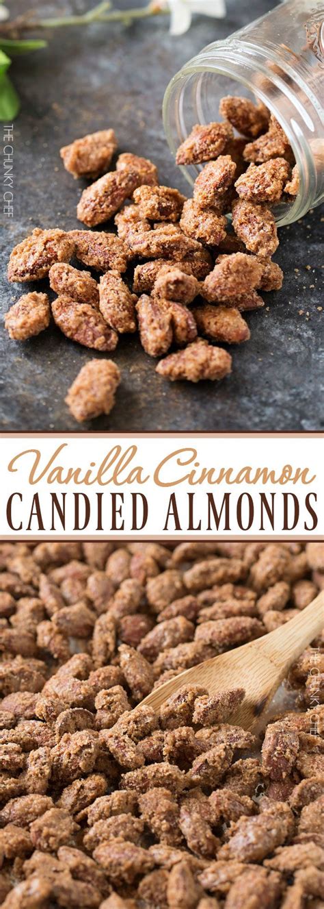 Vanilla Cinnamon Candied Almonds Sweet Crunchy Roasted Candied