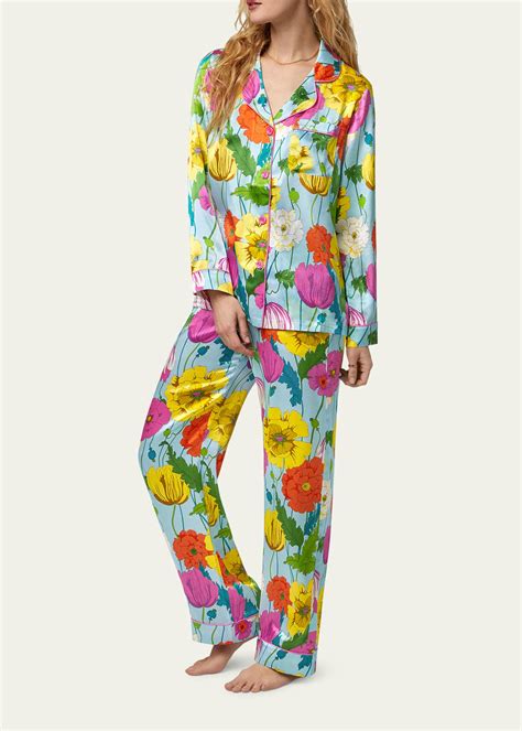 Trina Turk X Bedhead Pajamas Floral Print Silk Pajama Set Bergdorf Goodman