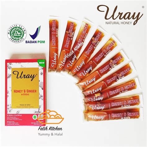 Madu Uray Stick Isi Sachet Raw Honey Dan Honey Ginger Natural