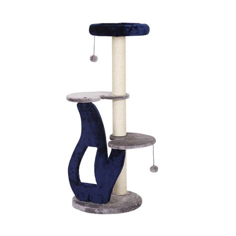 Pet Pals Petpals Group Tuggy 3 Level Cat Tree With Sisal Mat Walmart