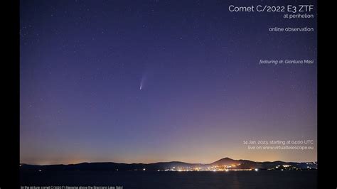 Comet C2022 E3 Ztf At Perihelion Online Observation 14 Jan 2023