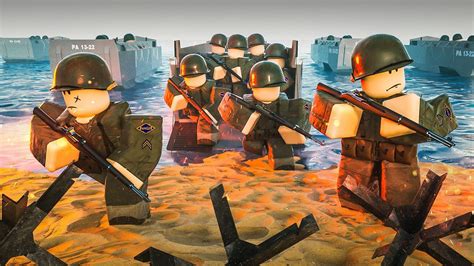 Epic D DAY Invasion On Omaha Beach In This WW Battle Simulator In Roblox YouTube
