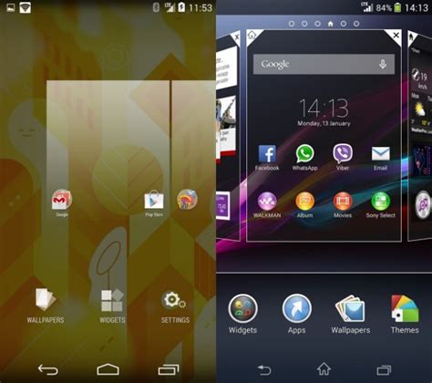 User Interfaces Compared Stock Android Versus Sony Xperia Xperia Blog